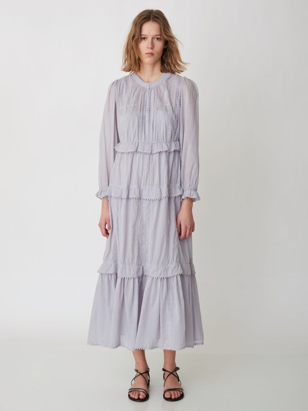 Isabel Marant Etoile Aboni Cotton Voile Dress 40